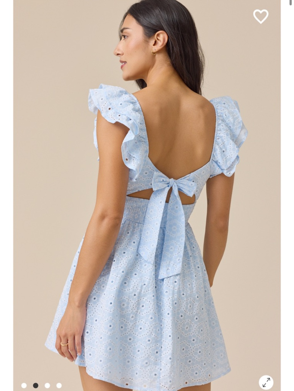 Sunny Eyelet Mini Dress New with tags Altar’d State - Picture 2 of 4